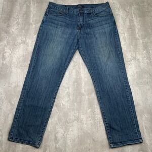 Lucky Brand Jeans Men's 38x32 Blue 221 Original Straight Preppy Stretch Work